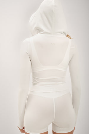 Lucy zip hoodie Milky