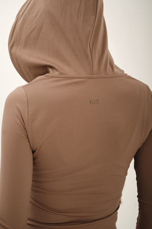 Lucy zip hoodie Toasted