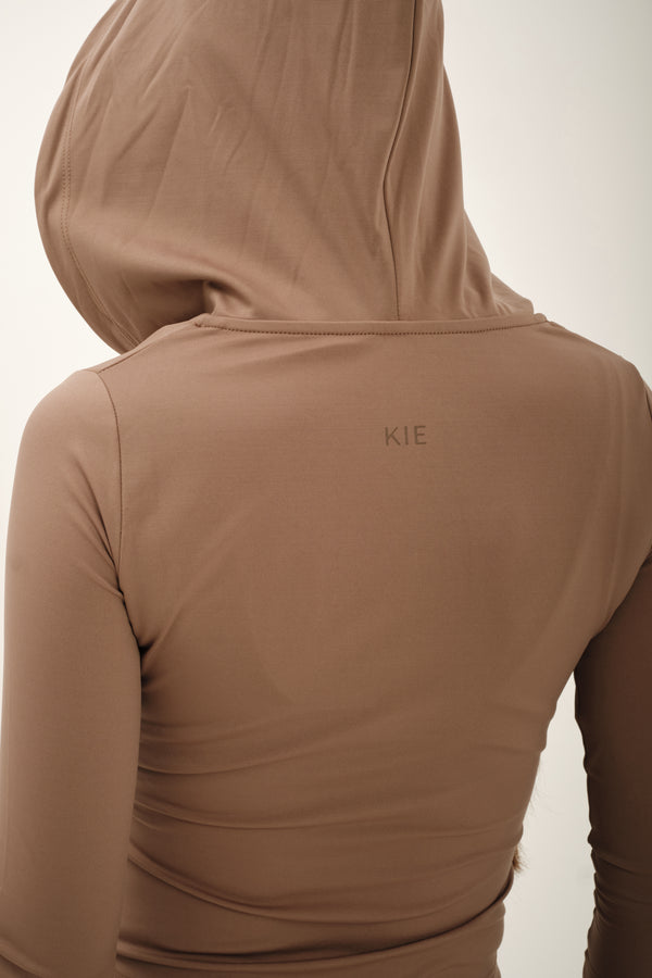 Lucy zip hoodie Toasted