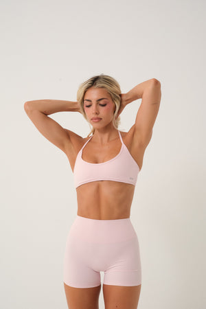 Invisible Scrunch Shorts Baby Pink