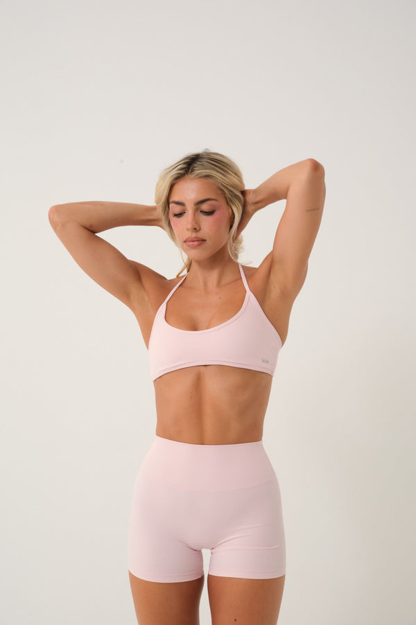 Invisible Scrunch Shorts Baby Pink