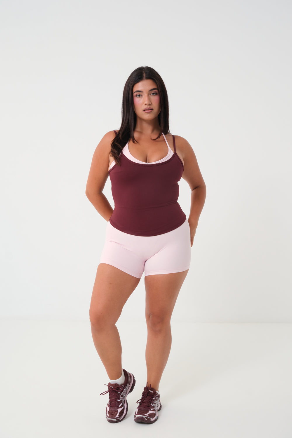 Double Tank Top Baby Pink