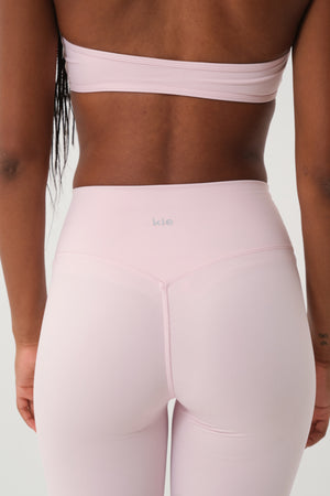 Invisible Scrunch Flare Leggings Baby Pink