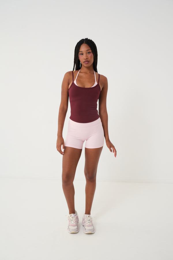 Double Tank Top Baby Pink