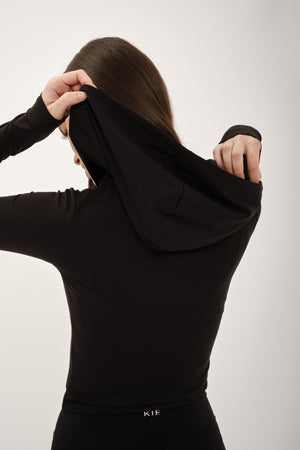 Lucy zip hoodie Coal
