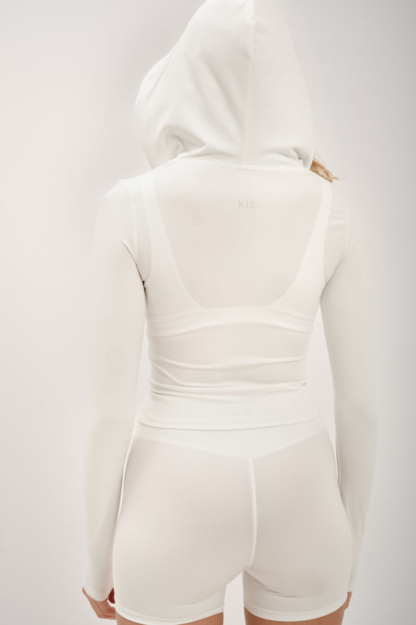Lucy zip hoodie Milky